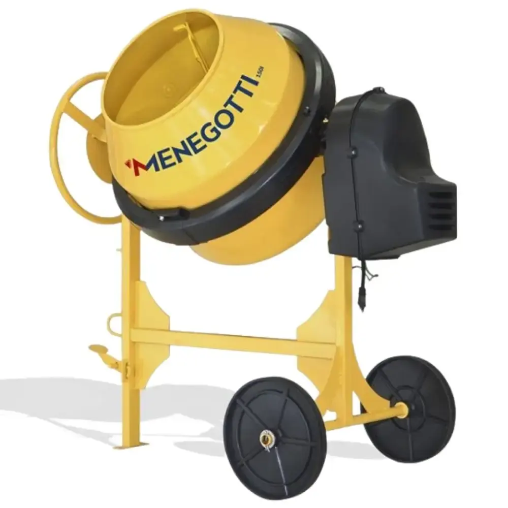 Betoneira 150 litros prime com motor 1/2CV 60HZ 4P com kit segurança Menegotti 110 V