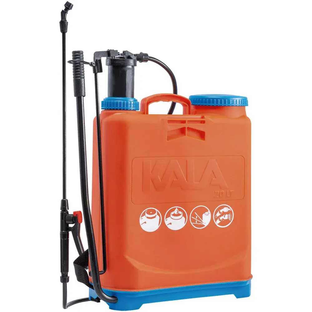Pulverizador costal com bico de jato regulável 20L Kala — fotografia de referência