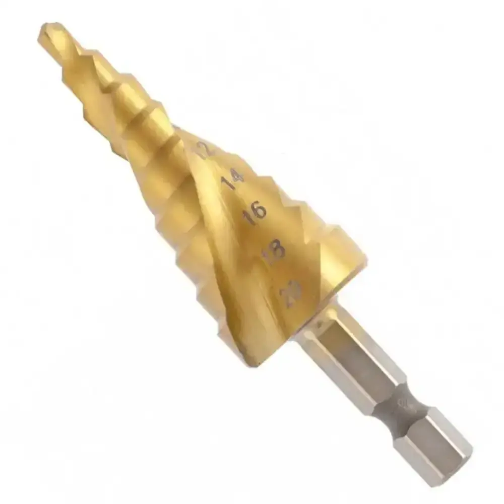 Broca escalonada de 4 à 20MM HSS espiral profissional MTX