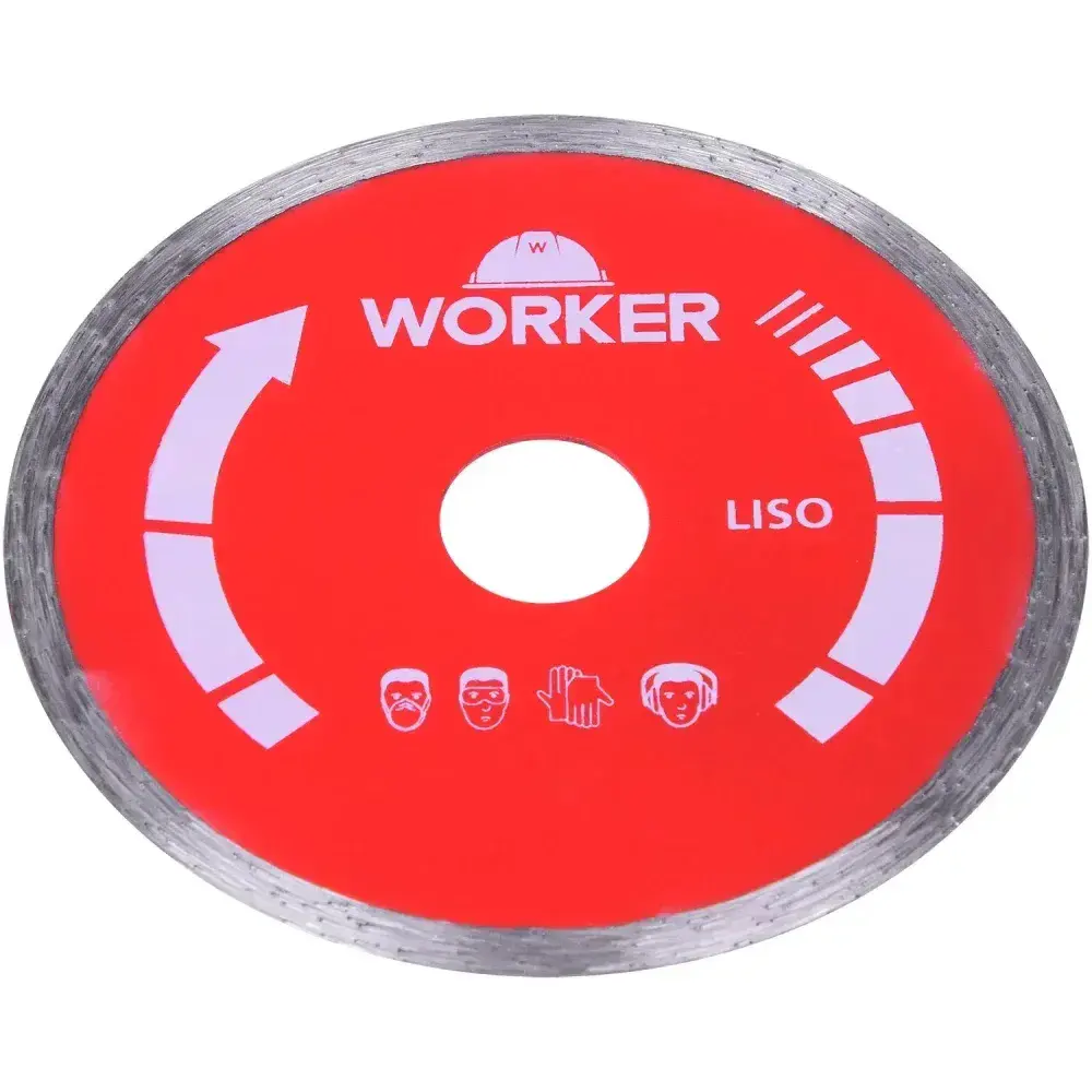 Disco diamantado 115MM x 22,23MM liso Worker — fotografia 3