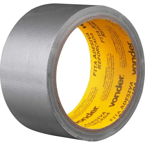 Fita Adesiva Reforçada Prata 50MM x 10M - Vonder — fotografia de referência