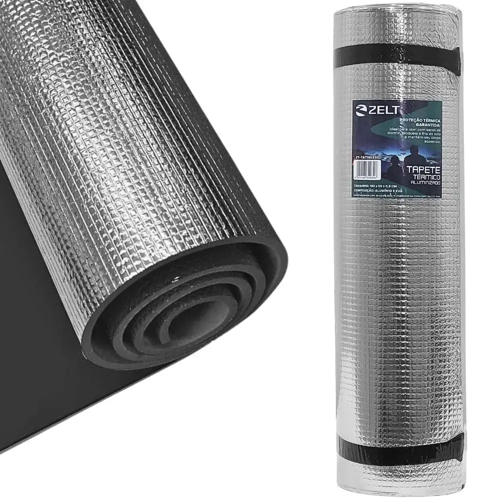 Tapete Isolante Térmico Aluminizado Solteiro em EVA 1,80 × 50 × 0,8 cm ZELT — fotografia 3