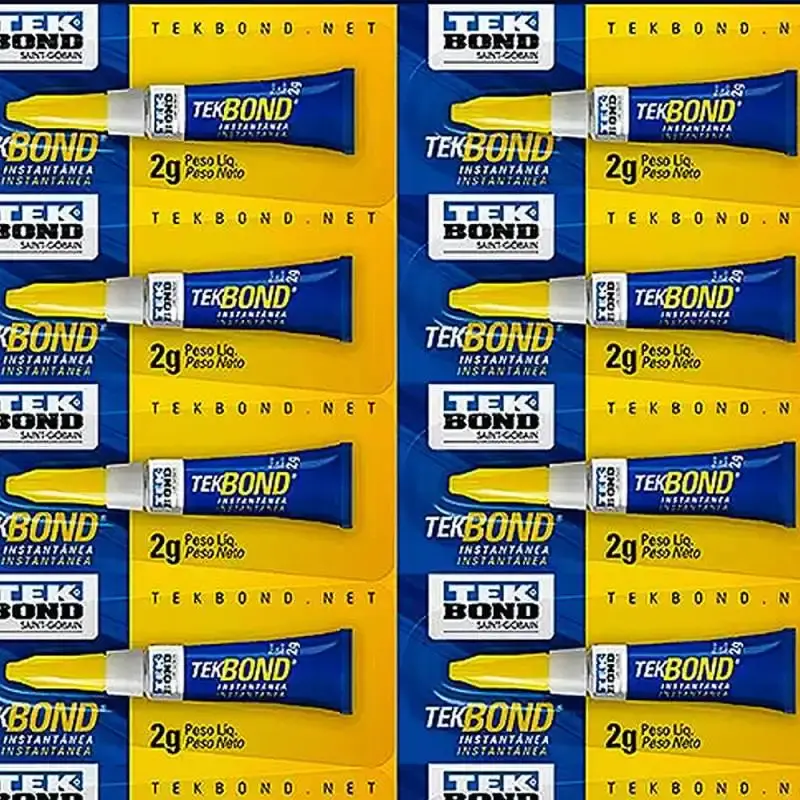 Cola instantânea 2G multiuso cartela com 12 unidades 10611000909 Tekbond — fotografia 2