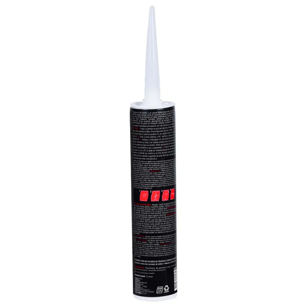 Adesivo poliuretano PU40 400G branco Worker — fotografia 4