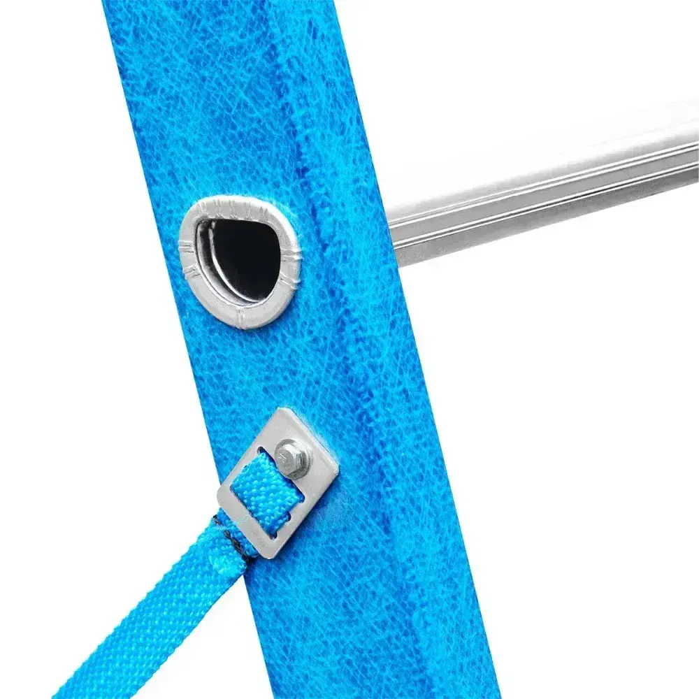 Escada extensiva tesoura 2,4X4,4M 14 degraus Worker — fotografia 11