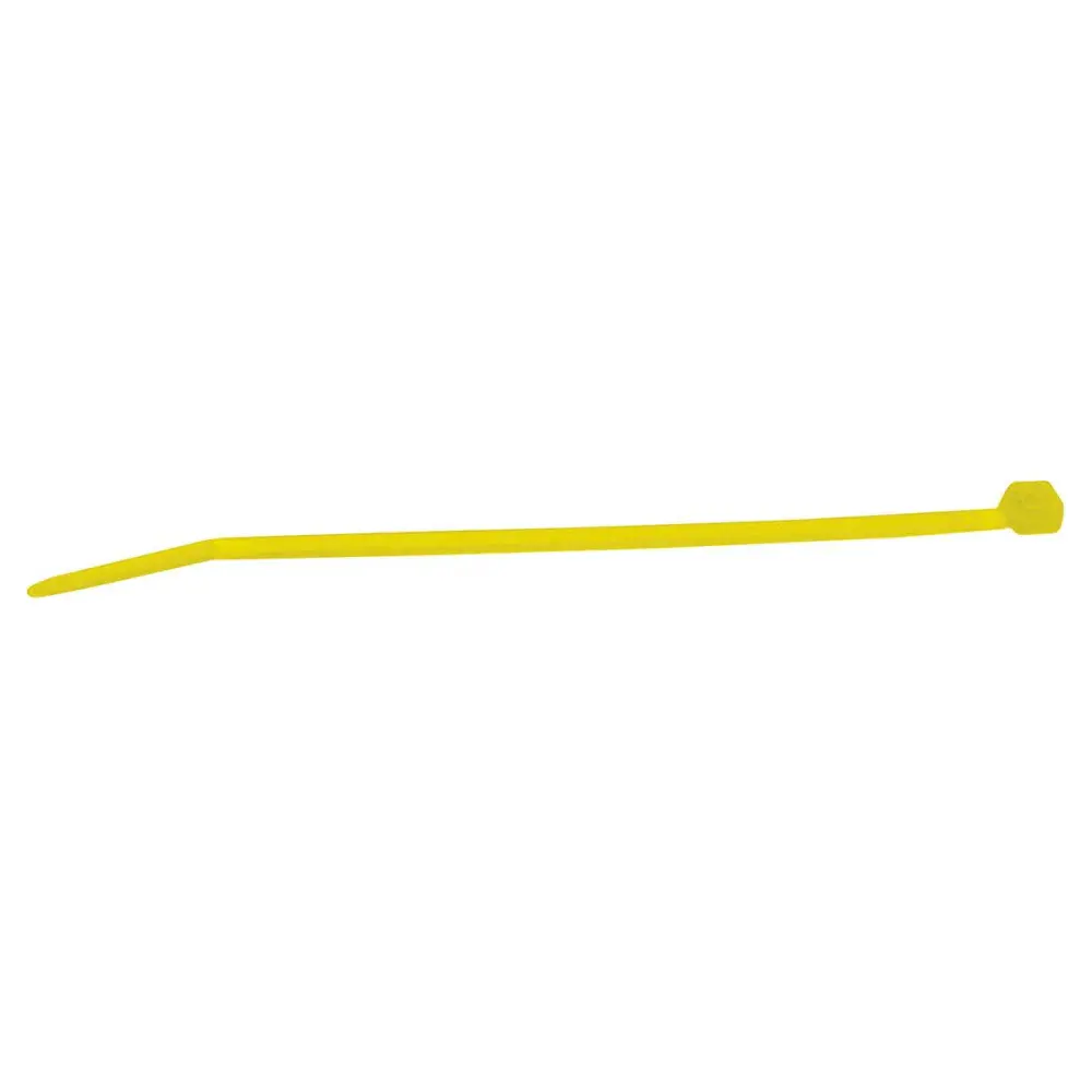 Abraçadeira de nylon amarela com 100 peças 3,6X150MM Worker — fotografia de referência