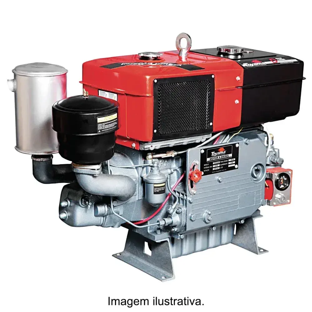 Motor a diesel 24HP TDWE22R-XP refrigerado a água da Toyama — fotografia 3