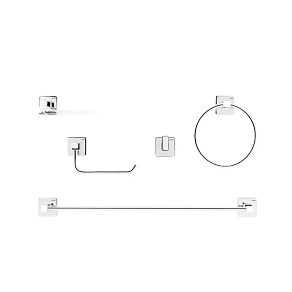 Kit de acessórios para banheiro com 5 peç Docol