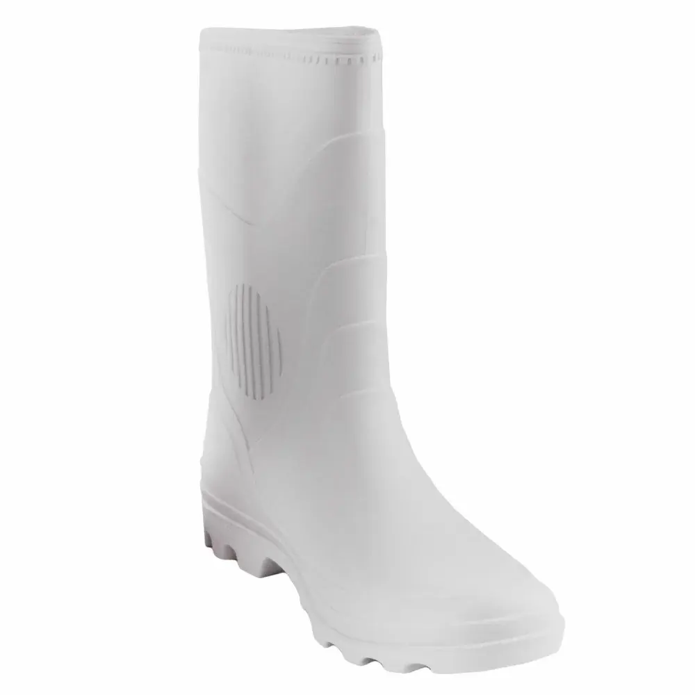 Bota de pvc branca Nº40 modelo 387 pega forte grendene — fotografia 3