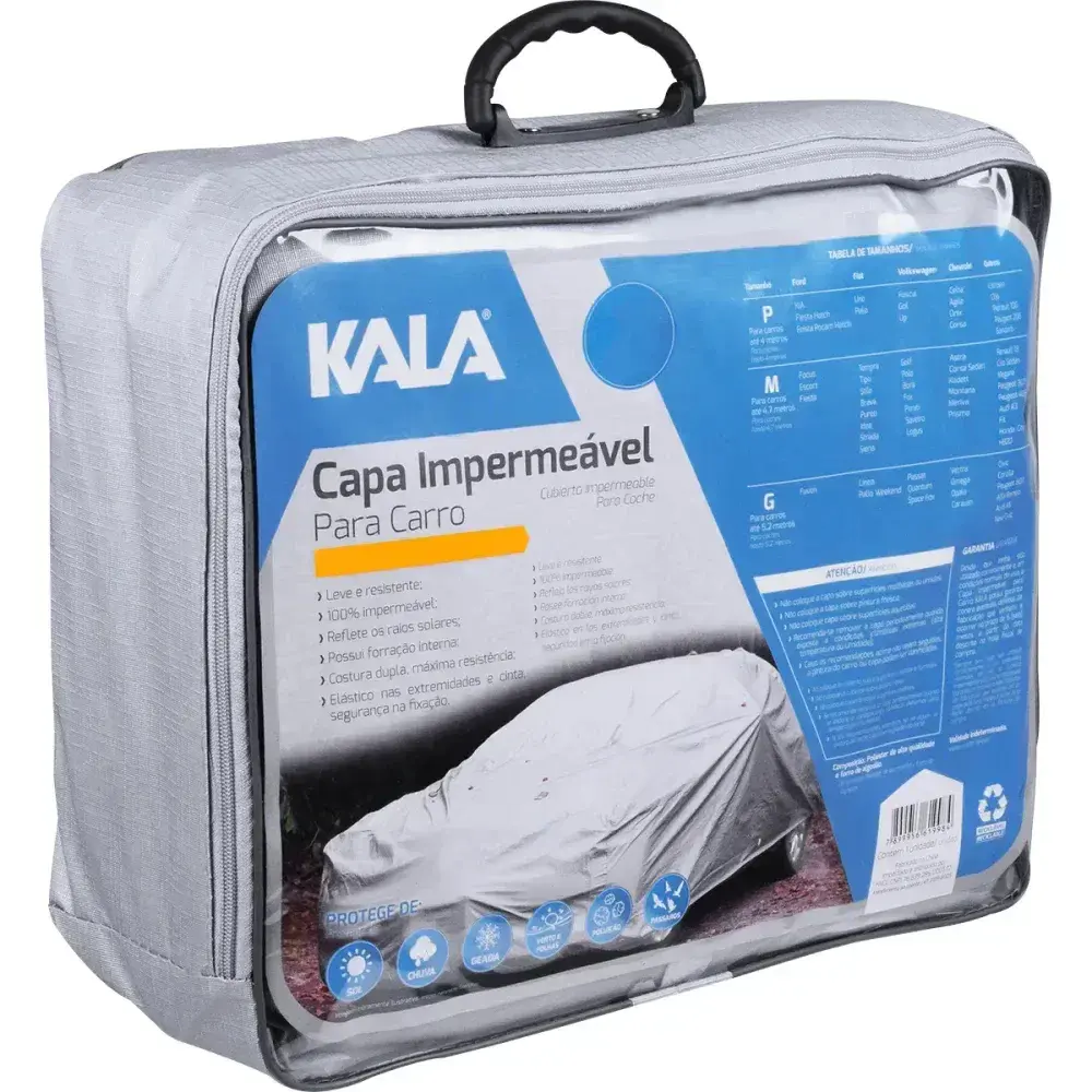 Capa de proteção impermeável para carro tamanho m Kala — fotografia 9