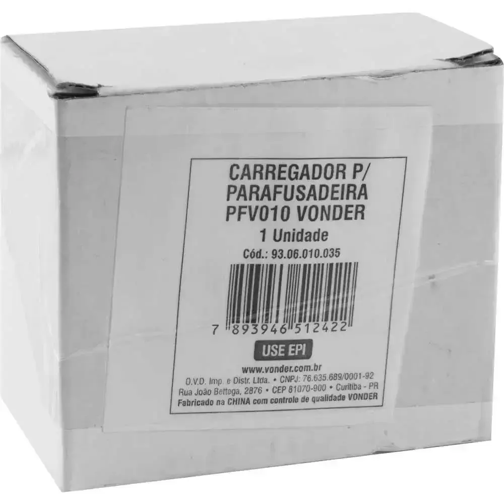 Carregador para parafusadeira PF010 e PF012 9306010035 Vonder — fotografia 5