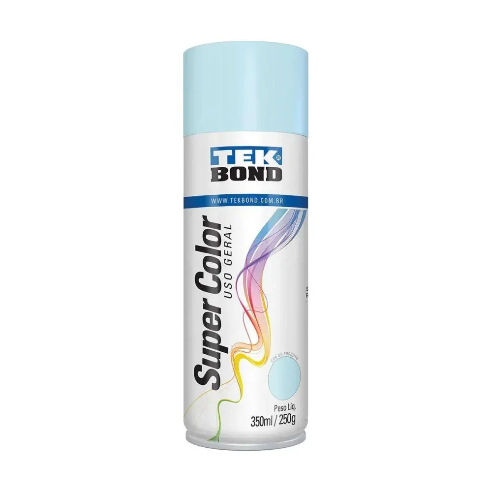 Tinta spray uso geral azul-claro 350ML Tekbond — fotografia de referência