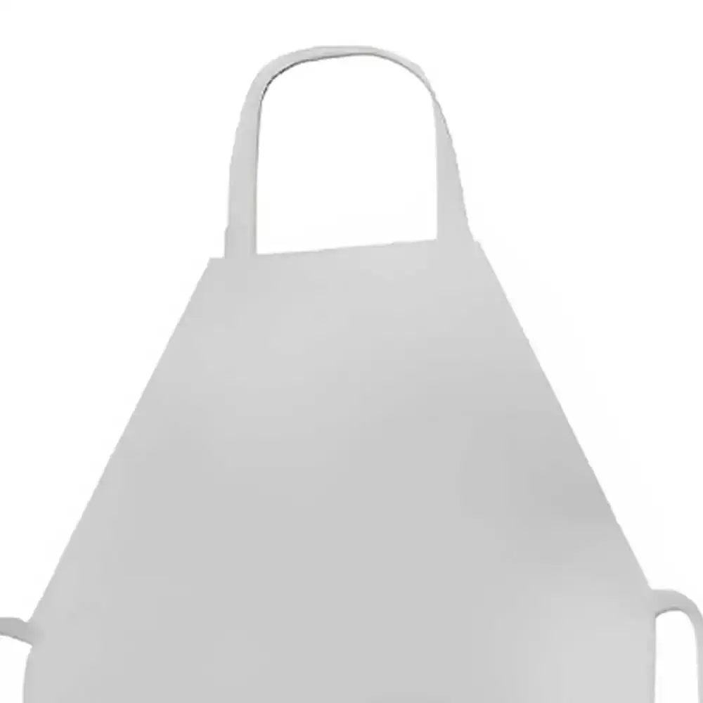 Avental de PVC Forrado 120 x 70 cm Branco com 10 Uni PLASTCOR — fotografia 3