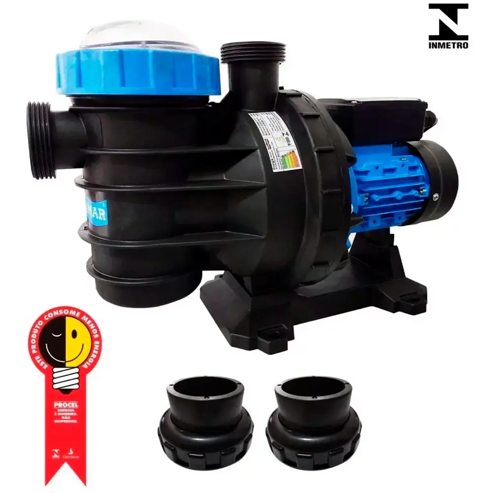 Bomba para piscina 3/4CV mono BMC-75 com filtro de piscina 3/4CV FM-50 Sodramar — fotografia 2