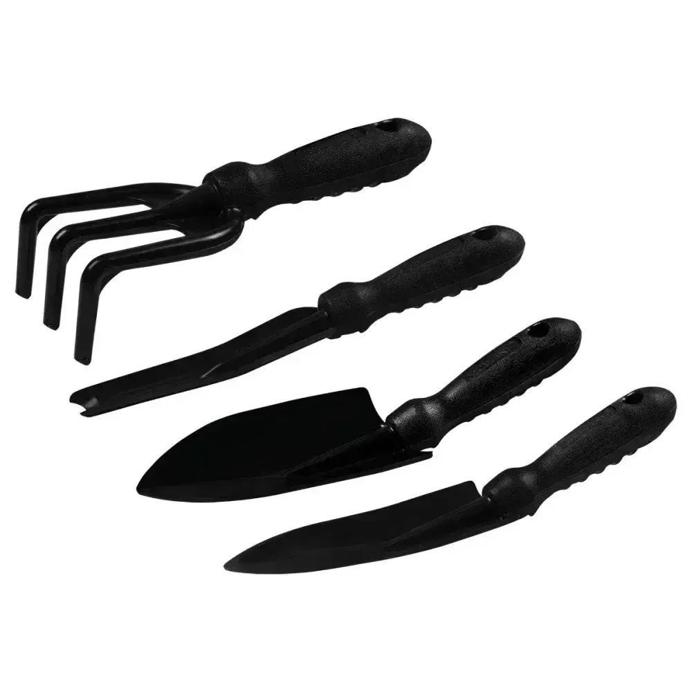 Kit para jardinagem em polipropileno preto com 4 peç Collins — fotografia 6