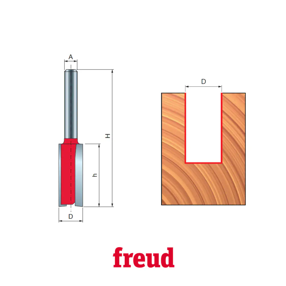 Fresa reta paralela para tupia madeira 04-11906P Freud — fotografia 5