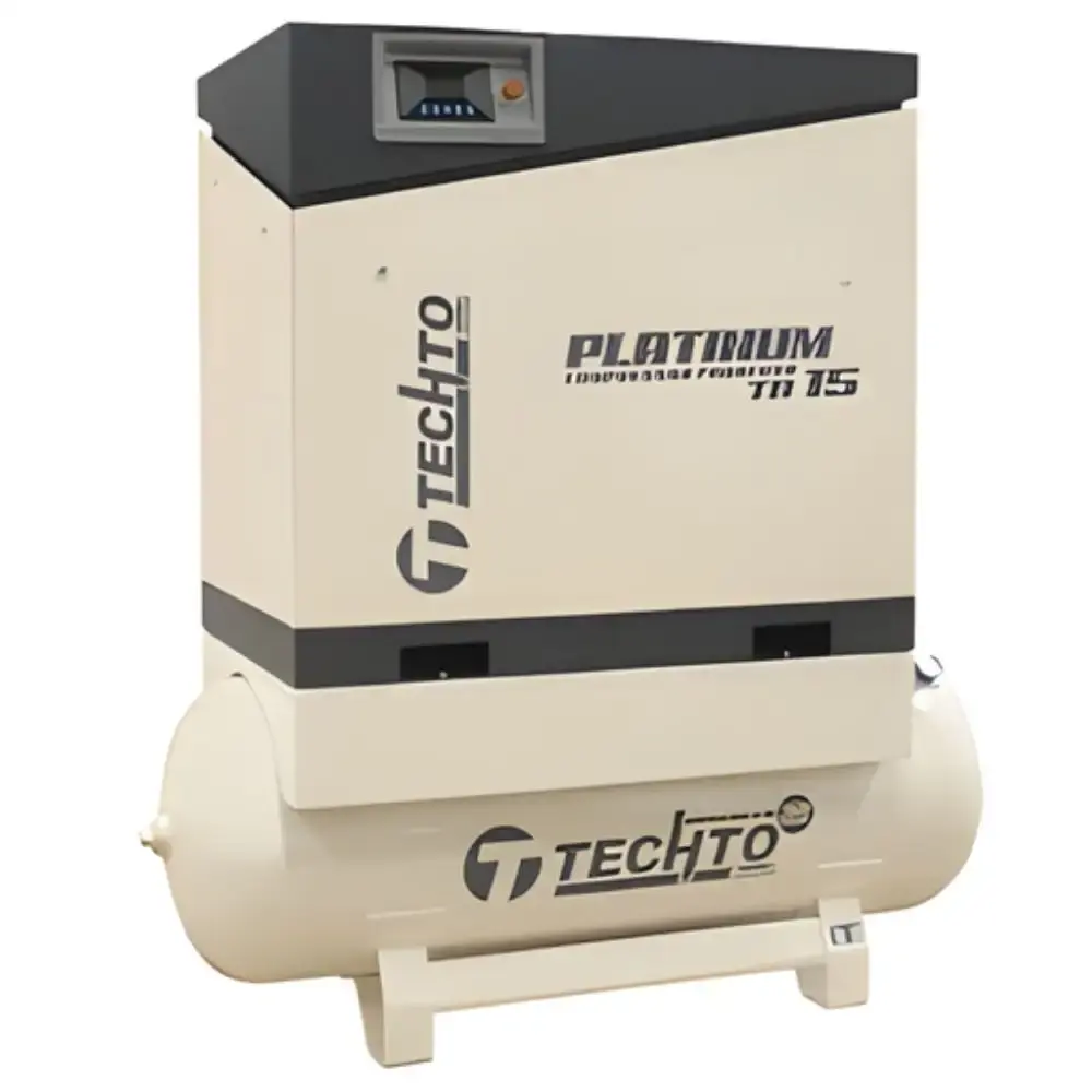 Compressor de parafuso platinum TB 15 RCH 360L 380V 60HZ 12 BAR techto cross