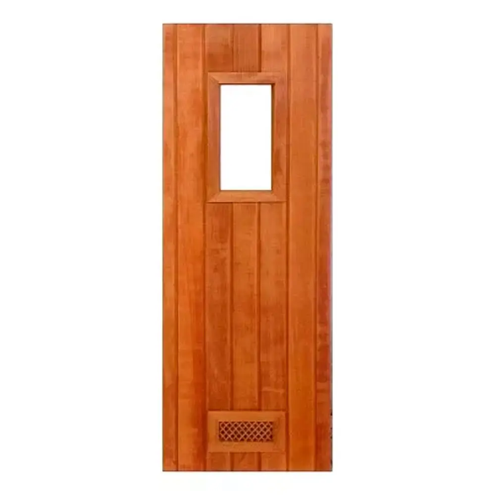 Conjunto sauna seca 7.5KW e porta em madeira para sauna seca Sodramar — fotografia 3