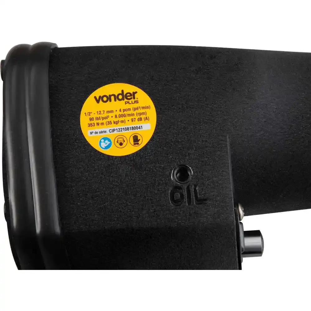 Chave de impacto 1/2 POL pneumática CIP Vonder — fotografia 5