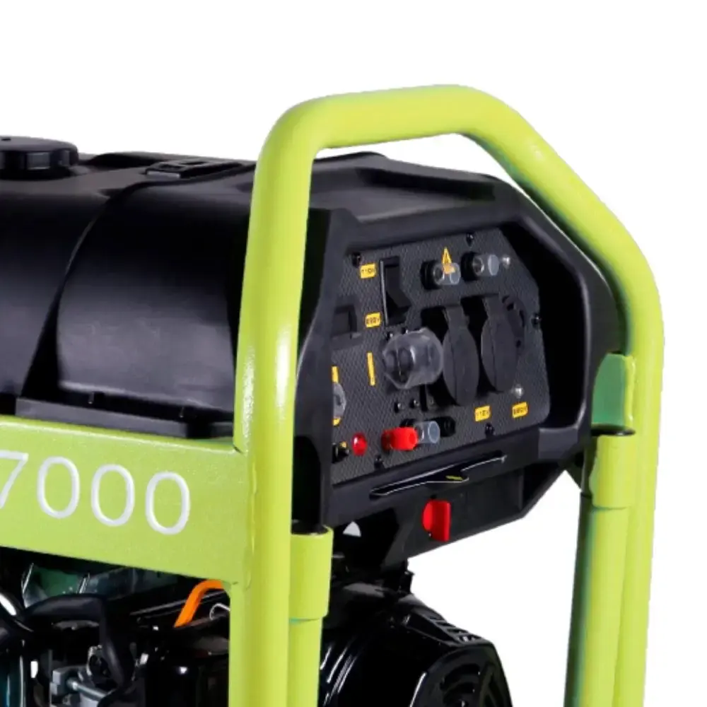 Gerador de energia à gasolina 6,6 KVA 4T com AVR e bateria PX7000 bivolt Pramac — fotografia 3