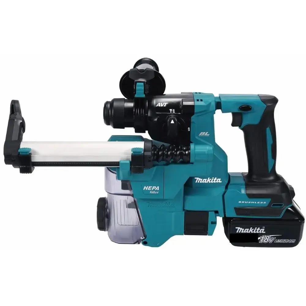 Martelete plus 2.4KG 18V com 2 baterias 18V 5,0AH e carregador Makita — fotografia de referência