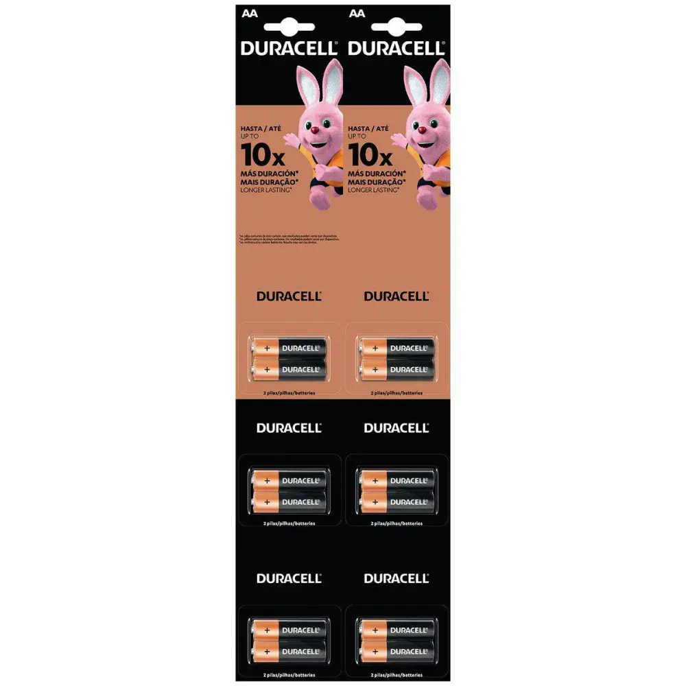 Pilha alcalina aa 12 peç Duracell