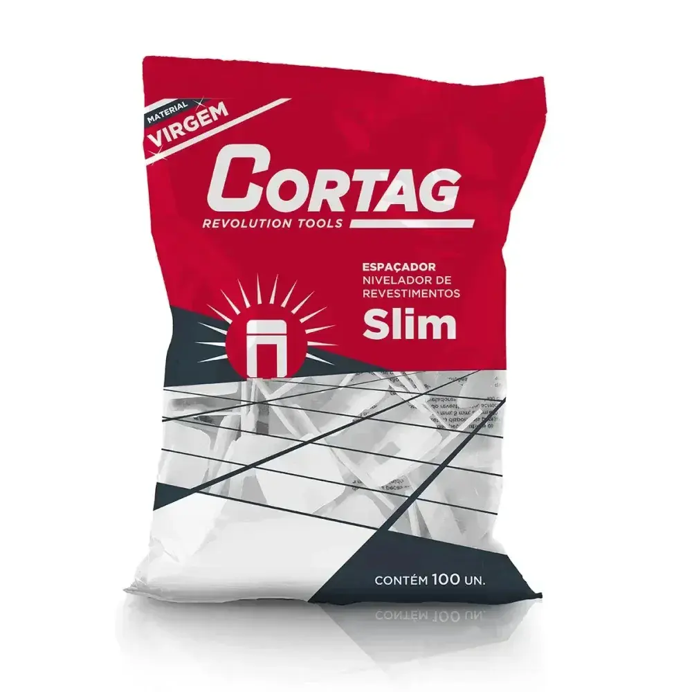 Espaçadora slim para nivelamento reciclável 2,0MM 100 peç Cortag — fotografia 4