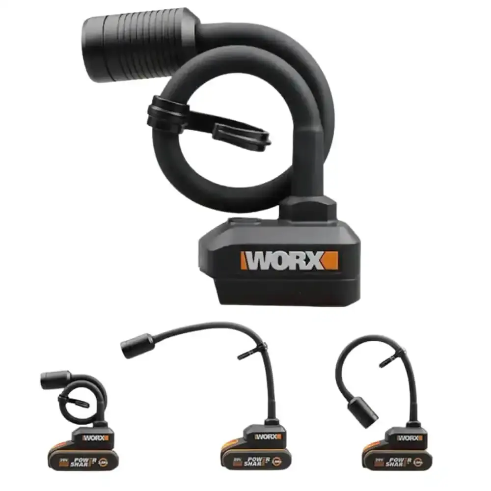 Luminária flexível LED 300 lumens 20V sem bateria WX028.9 Worx — fotografia 3