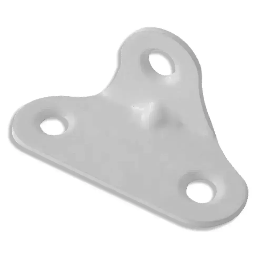 Cantoneira 3 furos universal branco 50 peç Criativa