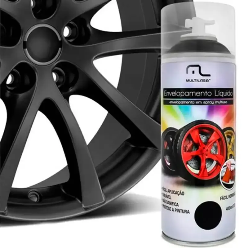 Spray de envelopamento líquido preto fosco AU420 Multilaser — fotografia 3
