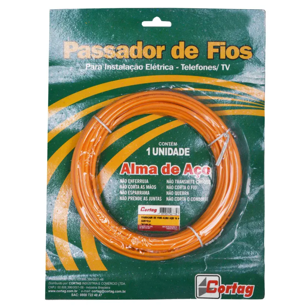 Passador de fios alma de aço 15M Cortag