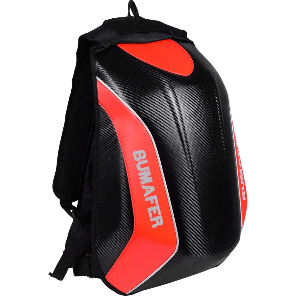 Mochila motociclista impermeável vermelha 50X40X20CM Bumafer — fotografia 3