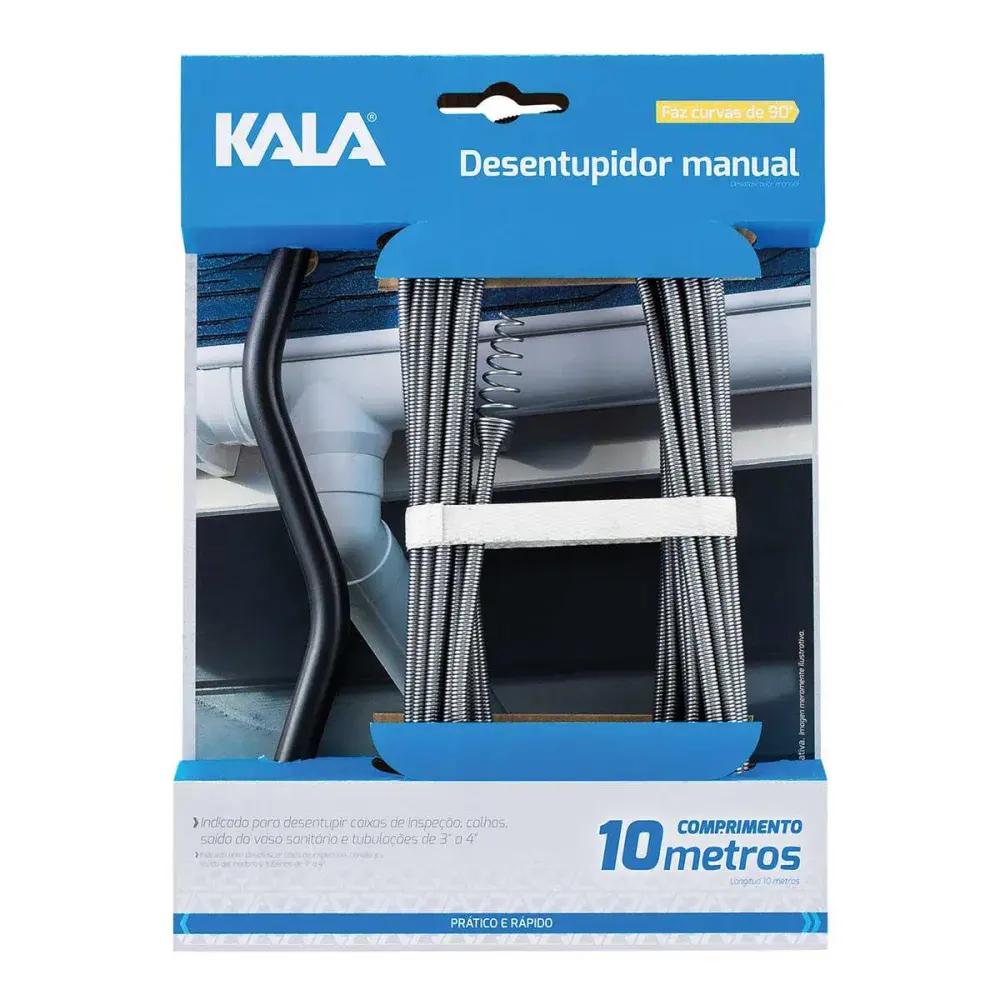 Desentupidor manual Kala 10 metros — fotografia de referência