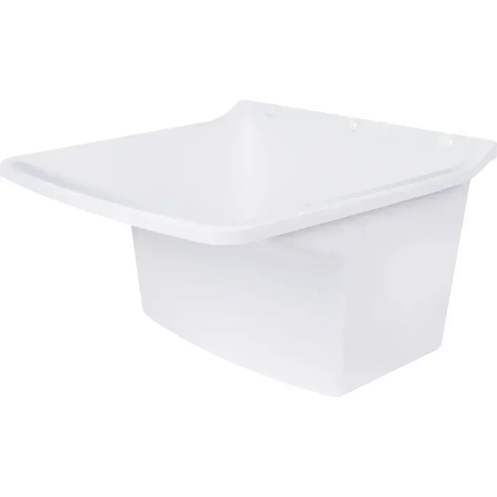 Tanque de plástico branco 20L 470X480X350MM Herc — fotografia 6