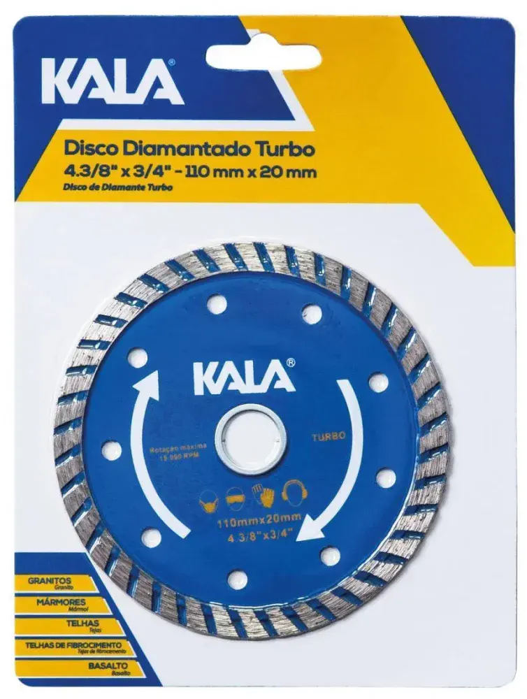 Disco diamantado turbo 4.3/8MM 15000RPM Kala — fotografia 4