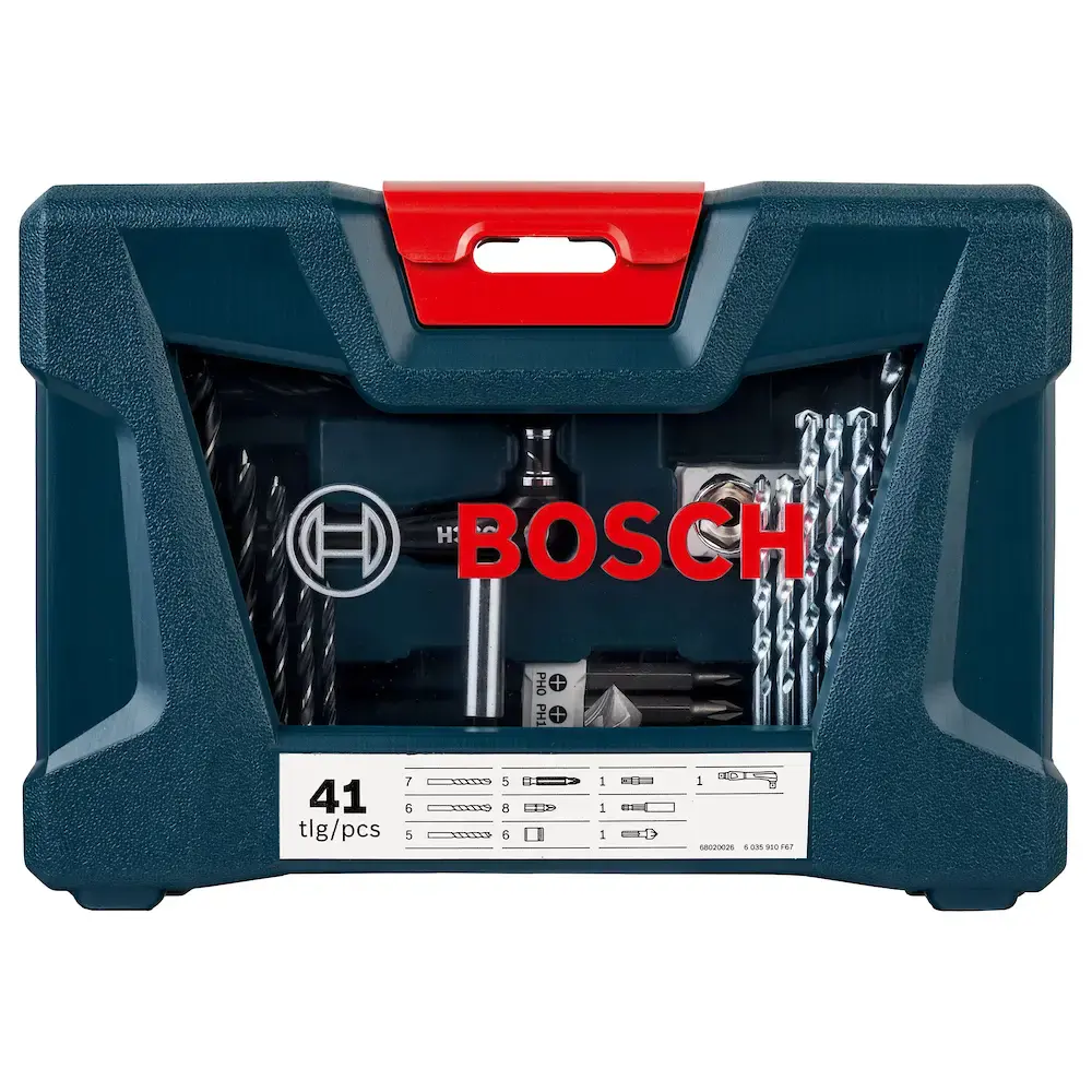 Kit estojo de brocas e pontas bits com 41 peças v-line Bosch — fotografia 2