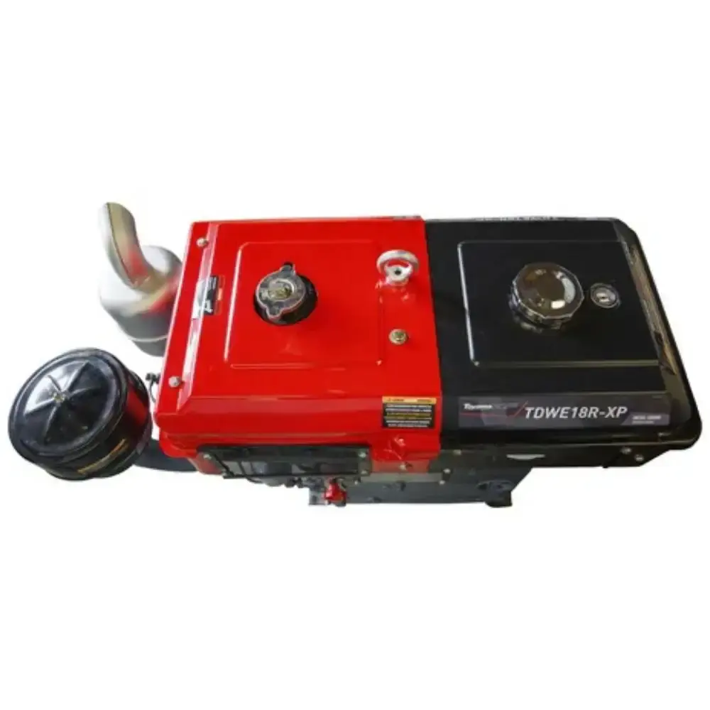 Motor diesel 16,5 HP partida manual refrigerado a água TDWE18R-XP Toyama — fotografia 4
