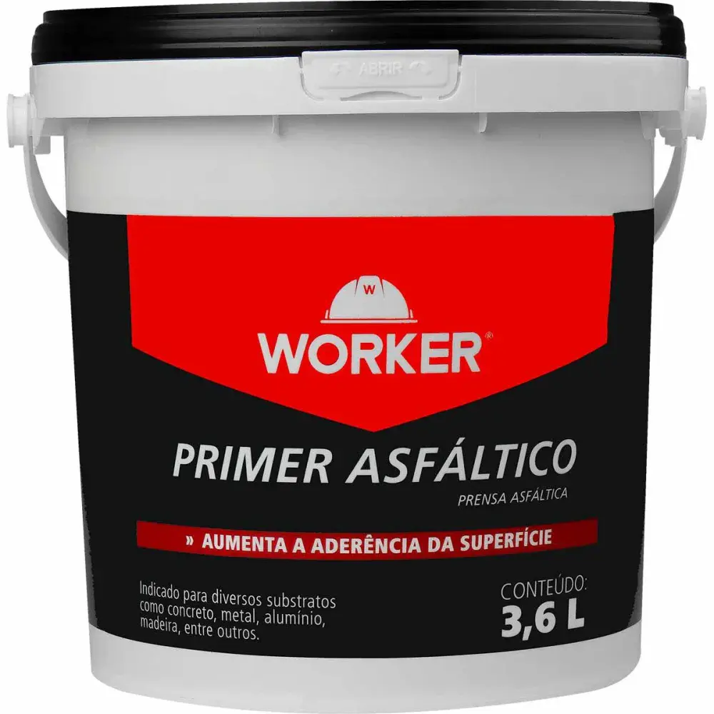 Impermeabilizante primer asfáltico 3,6L Worker — fotografia 3