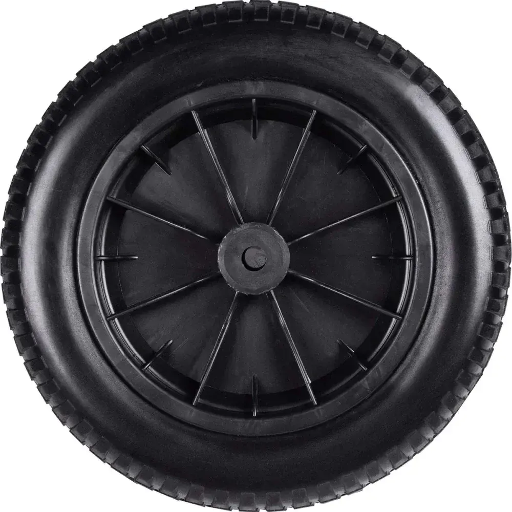 Roda para carrinho de mão Worker 3.25X8 poliuretano maciço com bucha abs — fotografia 5