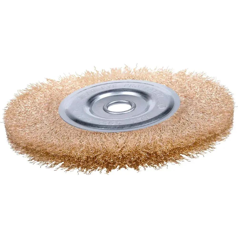Escova circular em aço latonado 6 152,4MM 6.000RPM Worker — fotografia 6