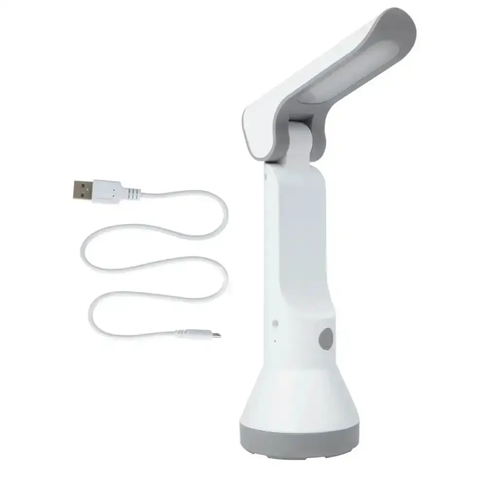 Lanterna recarregável USB 140LM led com função luminária bivolt Mor — fotografia 5