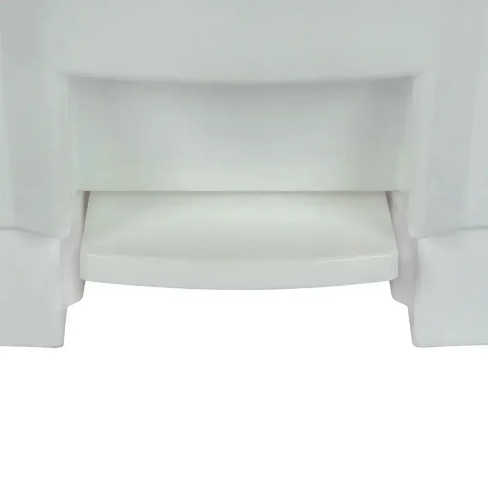 Lixeira resistente e balanceada branca 17L Perfect — fotografia 12