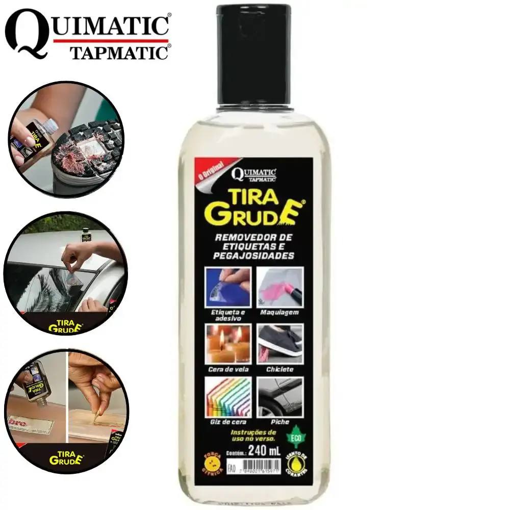 Removedor Tira Grude de Colas e Adesivos 240 ml FA0 Quimatic TAPMATIC