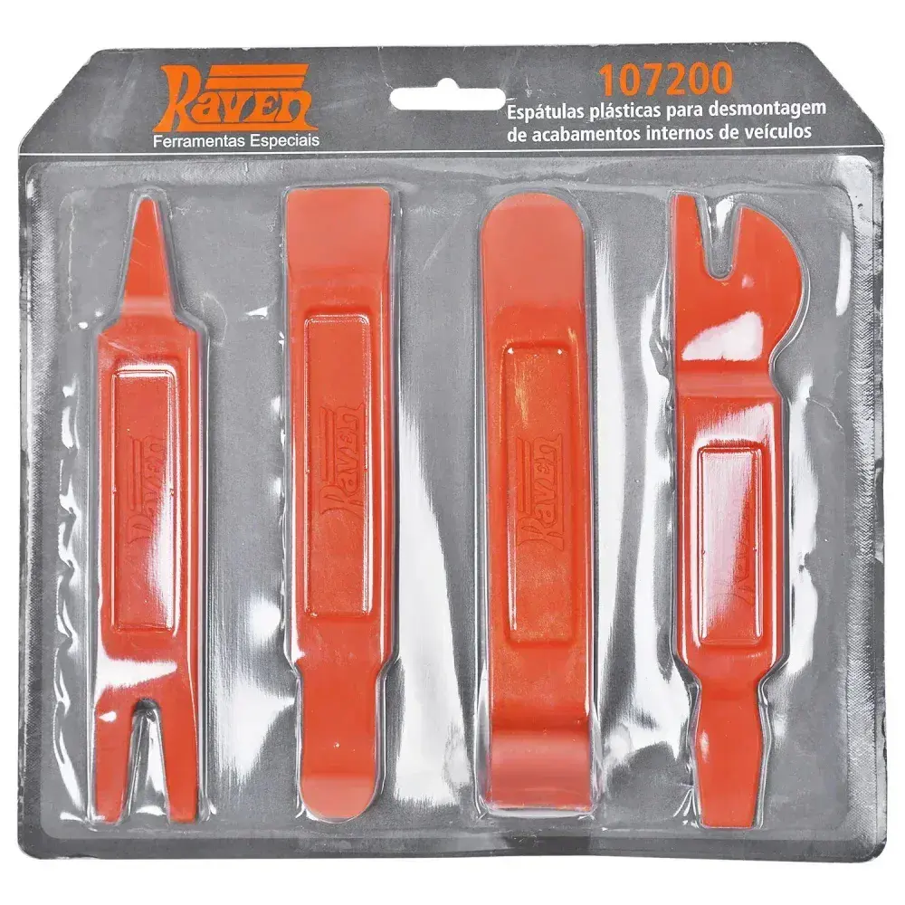 Conjunto de espátulas plásticas para remover acabamentos internos Raven — fotografia 8