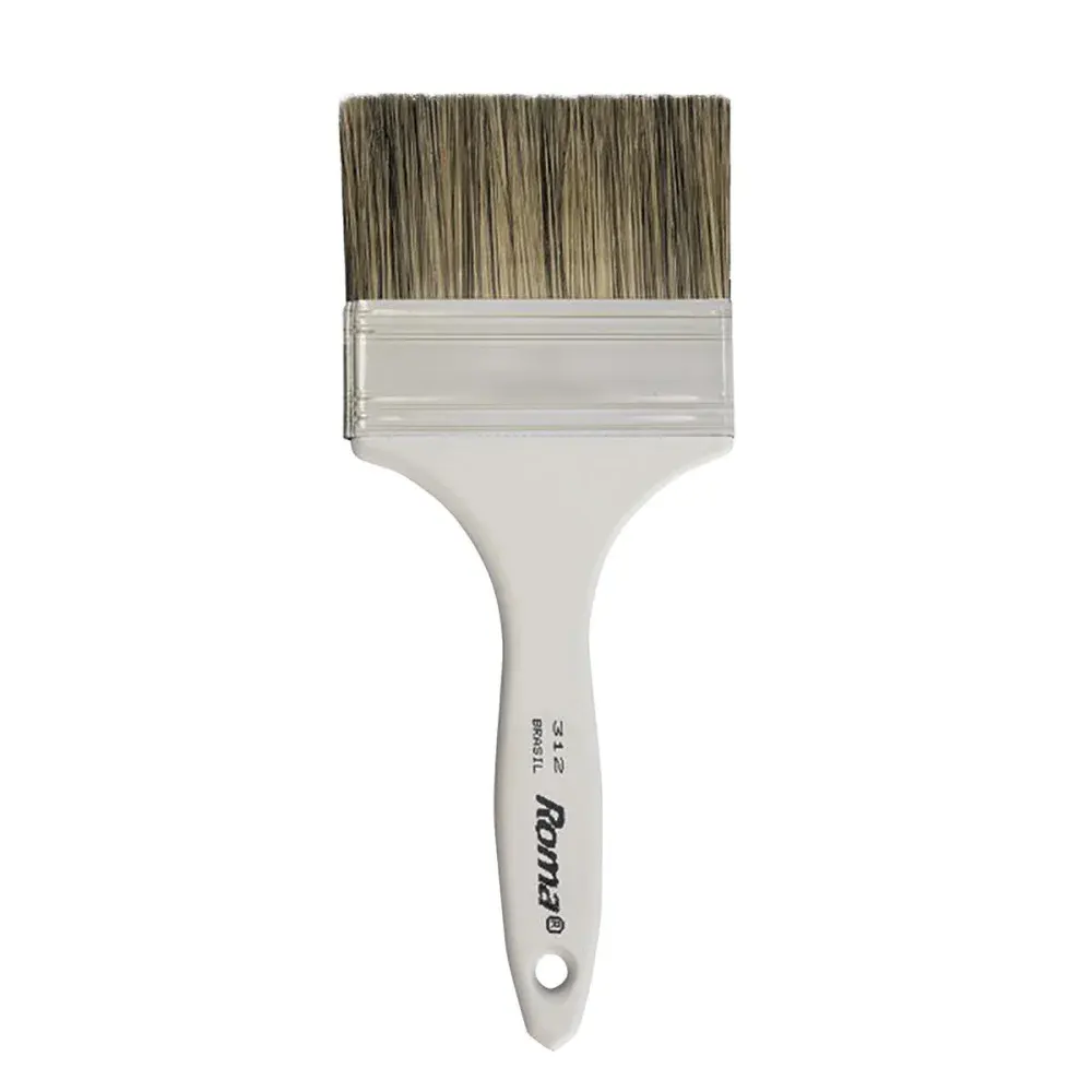 Trincha média 312 cerda pinceis roma sint gris 1/2