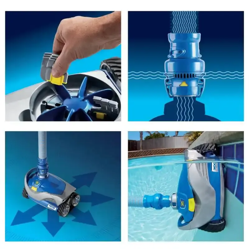 Robô hidráulico automático de limpeza para piscina zodiac MX6 Fluidra — fotografia 7