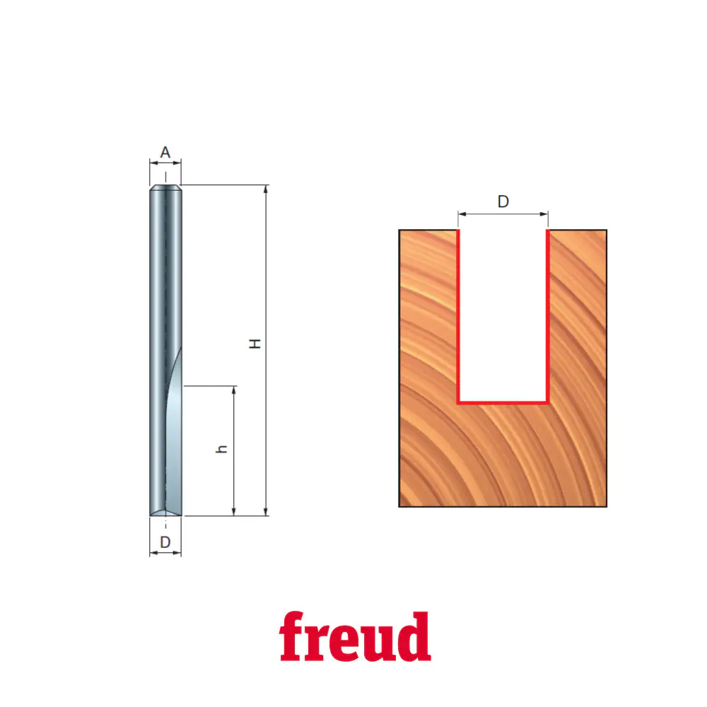 Fresa reta paralela corte de 11MM para tupia 04-10006P Freud — fotografia 4