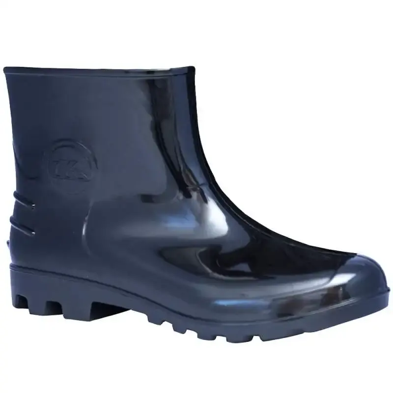Bota PVC tipo galocha cano curto preta safety boots Kadesh 37