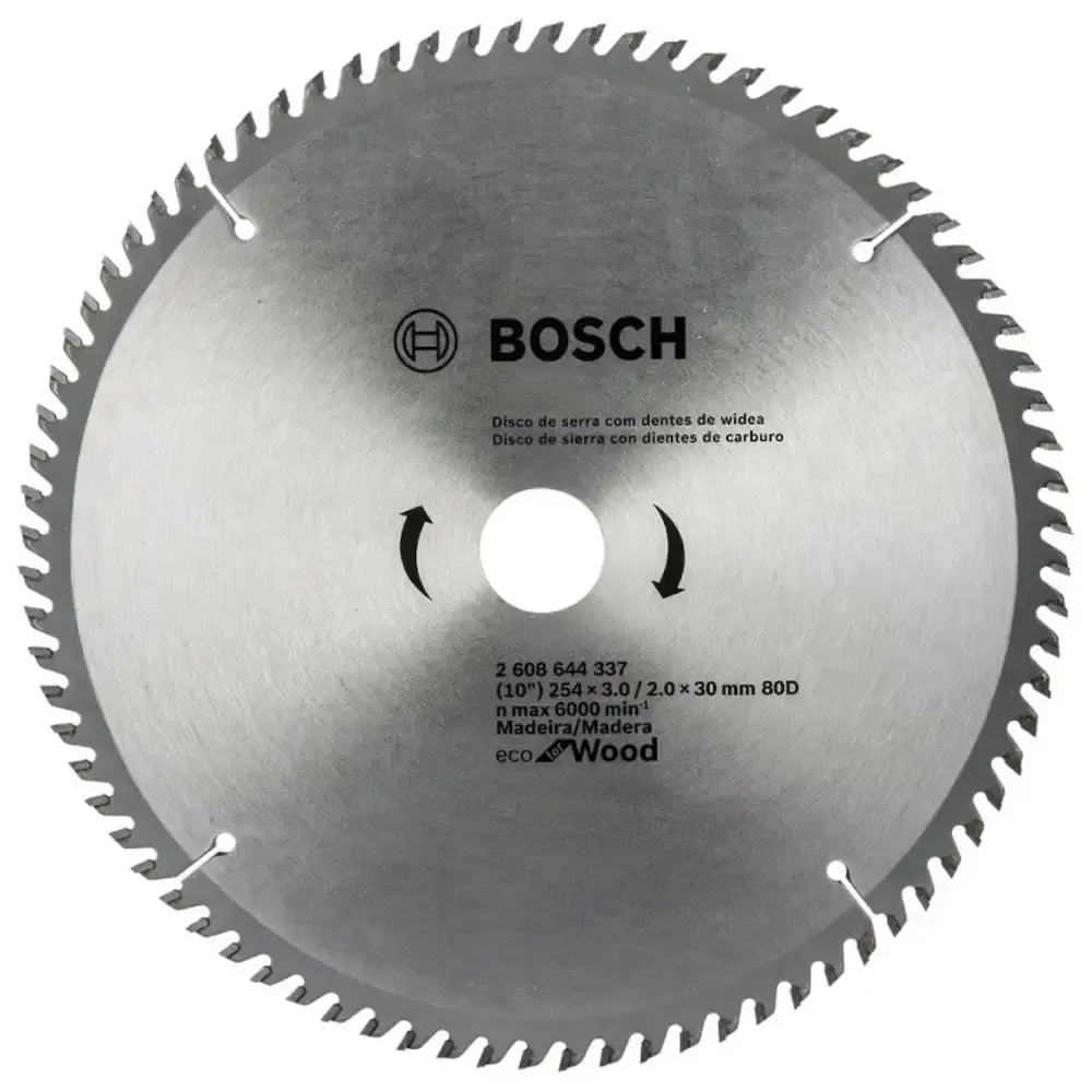 Disco de Serra Circular ECO 254 x 30 MM 80 Dentes BOSCH — fotografia de referência