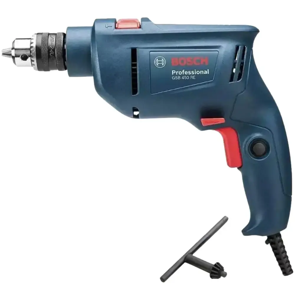 Furadeira de impacto industrial 3/8POL 450W com kit de pontas 30 peças Bosch 220 V — fotografia 2